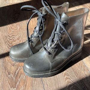 Chemistry Women's Black Lace-Up Winter Boots